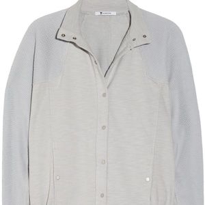 T BY ALEXANDER WANG Mesh Cotton Sweatshirt Jacket